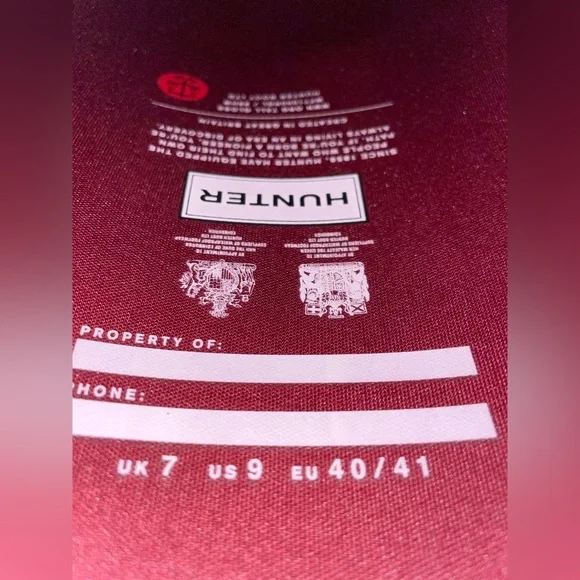 New Women’s Original Hunter Glossy (Autumn Stone) Rain Boots size9 $145 OBO - Picture 5 of 7